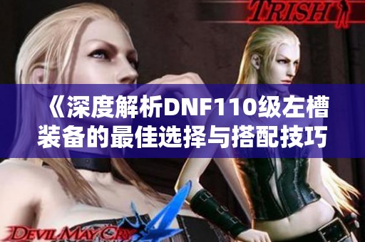 《深度解析DNF110级左槽装备的最佳选择与搭配技巧》