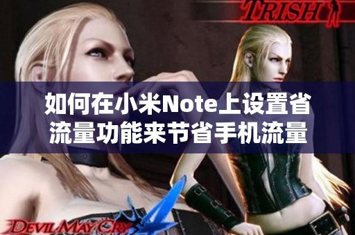 如何在小米Note上设置省流量功能来节省手机流量