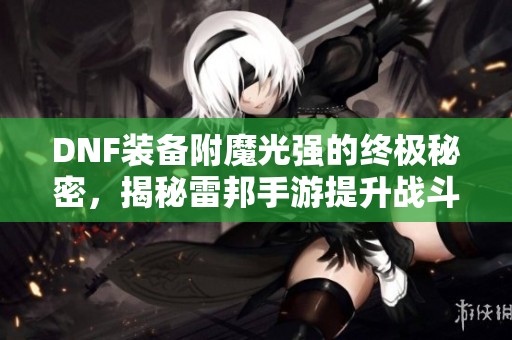 DNF装备附魔光强的终极秘密，揭秘雷邦手游提升战斗力的方式