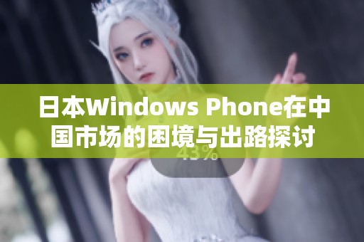 日本Windows Phone在中国市场的困境与出路探讨