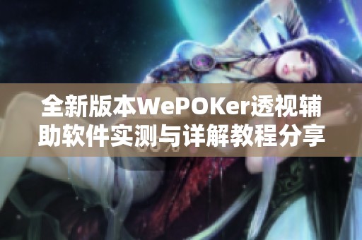 全新版本WePOKer透视辅助软件实测与详解教程分享