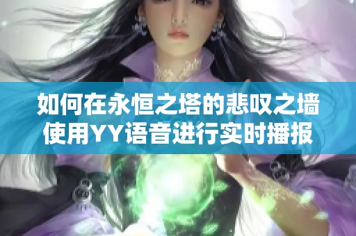 如何在永恒之塔的悲叹之墙使用YY语音进行实时播报