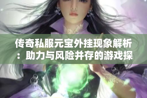 传奇私服元宝外挂现象解析：助力与风险并存的游戏探秘