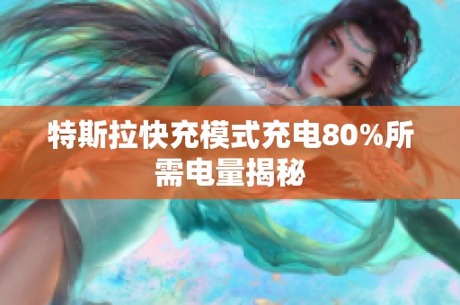 特斯拉快充模式充电80%所需电量揭秘