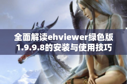 全面解读ehviewer绿色版1.9.9.8的安装与使用技巧