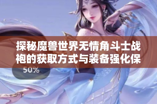 探秘魔兽世界无情角斗士战袍的获取方式与装备强化保护机制全面解析