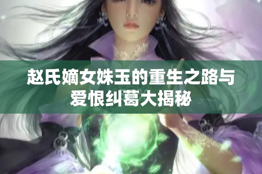 赵氏嫡女姝玉的重生之路与爱恨纠葛大揭秘