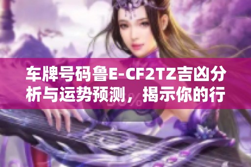 车牌号码鲁E-CF2TZ吉凶分析与运势预测，揭示你的行车运势与人生航向