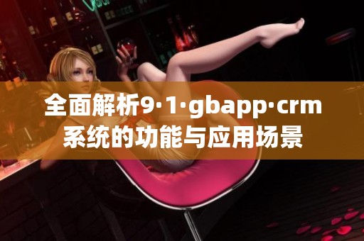 全面解析9·1·gbapp·crm系统的功能与应用场景