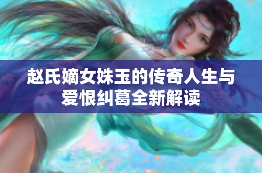 赵氏嫡女姝玉的传奇人生与爱恨纠葛全新解读