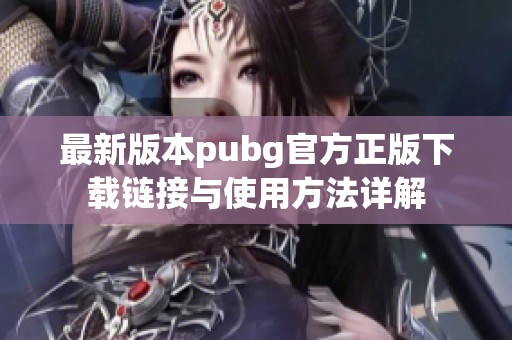 最新版本pubg官方正版下载链接与使用方法详解