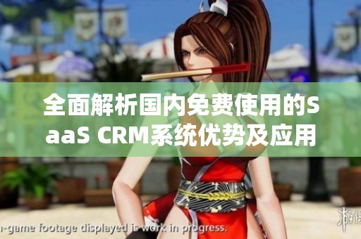 全面解析国内免费使用的SaaS CRM系统优势及应用潜力