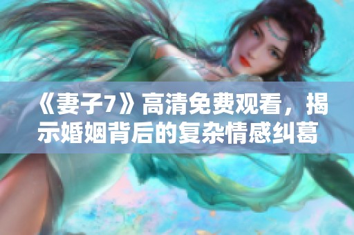 《妻子7》高清免费观看，揭示婚姻背后的复杂情感纠葛