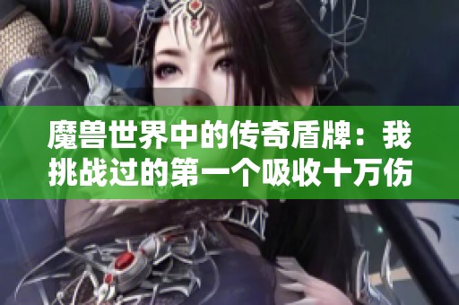 魔兽世界中的传奇盾牌：我挑战过的第一个吸收十万伤害的武器