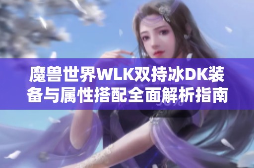 魔兽世界WLK双持冰DK装备与属性搭配全面解析指南