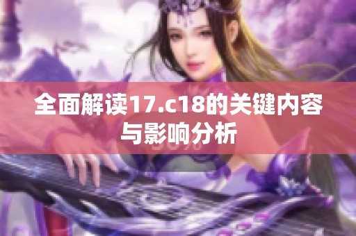 全面解读17.c18的关键内容与影响分析