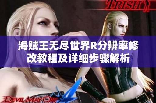 海贼王无尽世界R分辨率修改教程及详细步骤解析