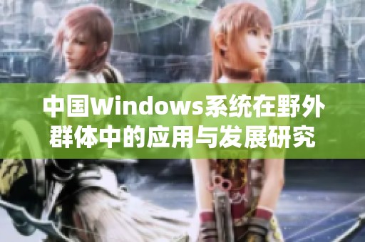 中国Windows系统在野外群体中的应用与发展研究