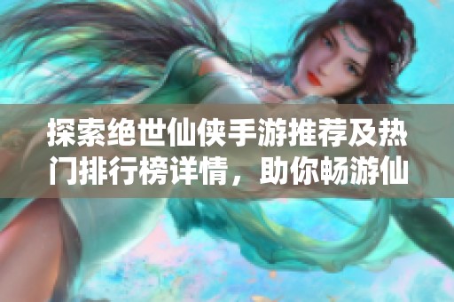 探索绝世仙侠手游推荐及热门排行榜详情，助你畅游仙侠世界