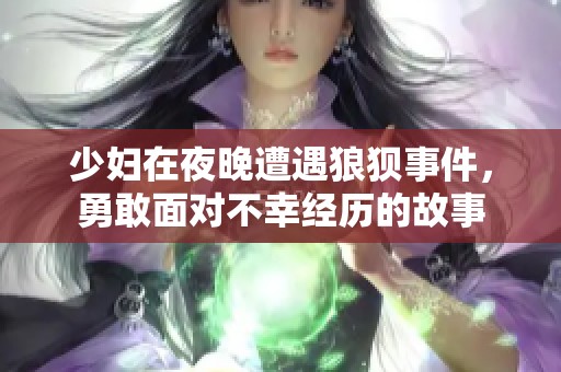 少妇在夜晚遭遇狼狈事件，勇敢面对不幸经历的故事